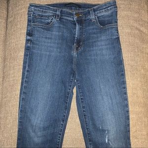 EUC J Brand Ruby High Rise Crop Jeans Size 27.
